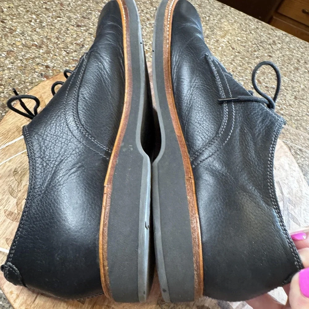 Cole Haan Oxford Shoes Mens 10.5 Black Leather Casual Lace Up Comfort C30690‎